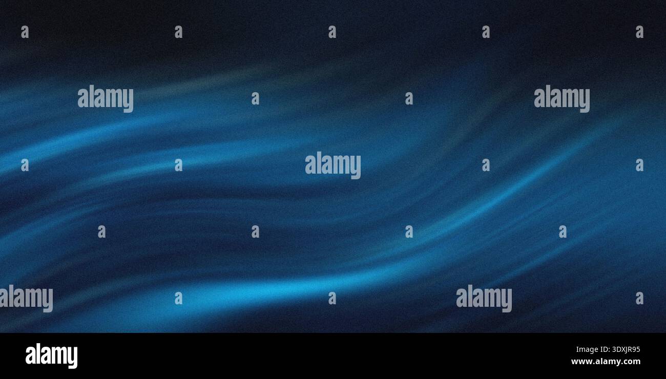 Abstrakter dunkelblauer Hintergrund mit hellen Streifen, die einen traumhaften und ätherischen Atmosphäreneffekt erzeugen Stockfoto