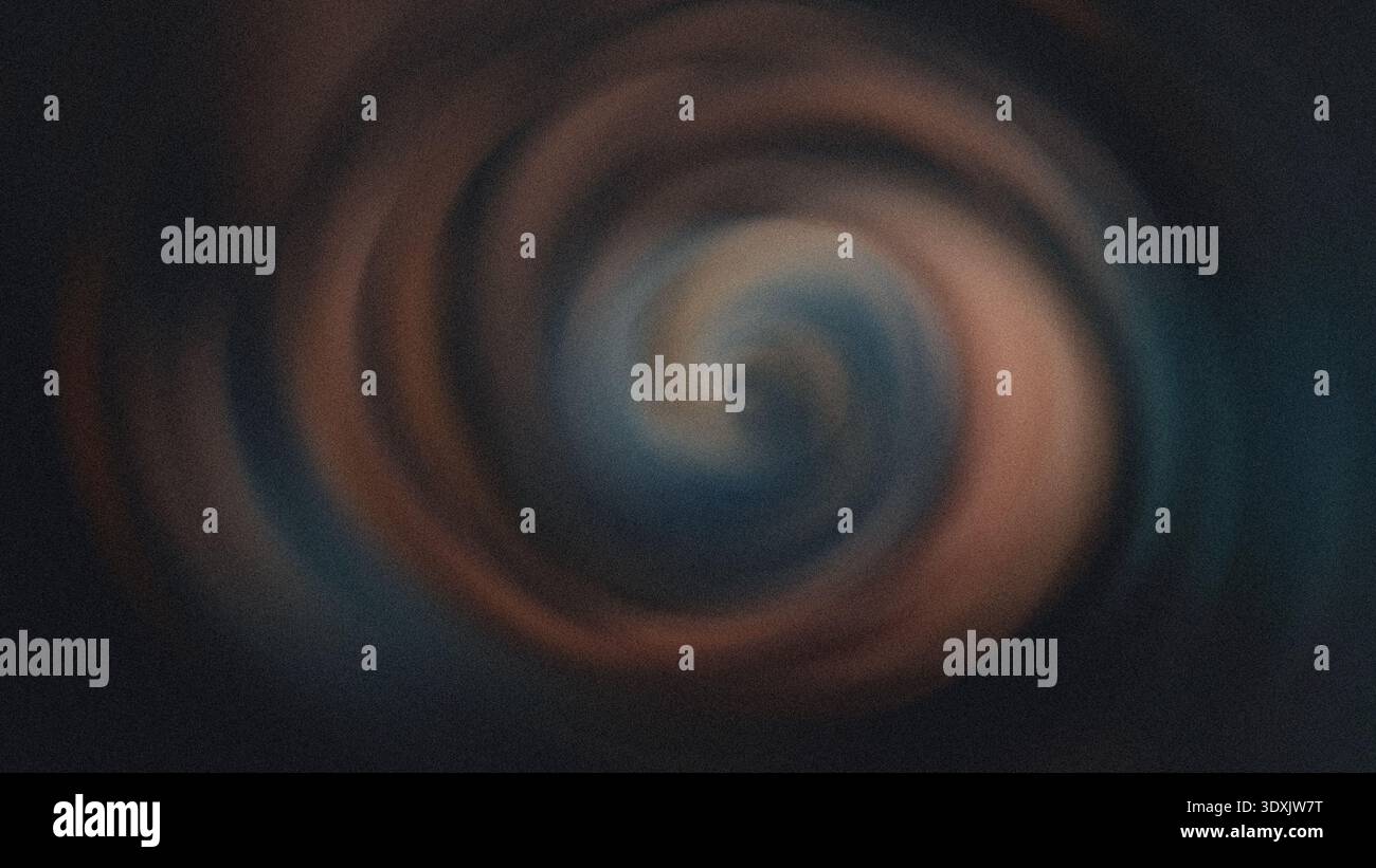Abstrakter, wirbelnder Farbwirbel, der einen faszinierenden und dynamischen visuellen Effekt mit verschwommener Bewegung erzeugt Stockfoto