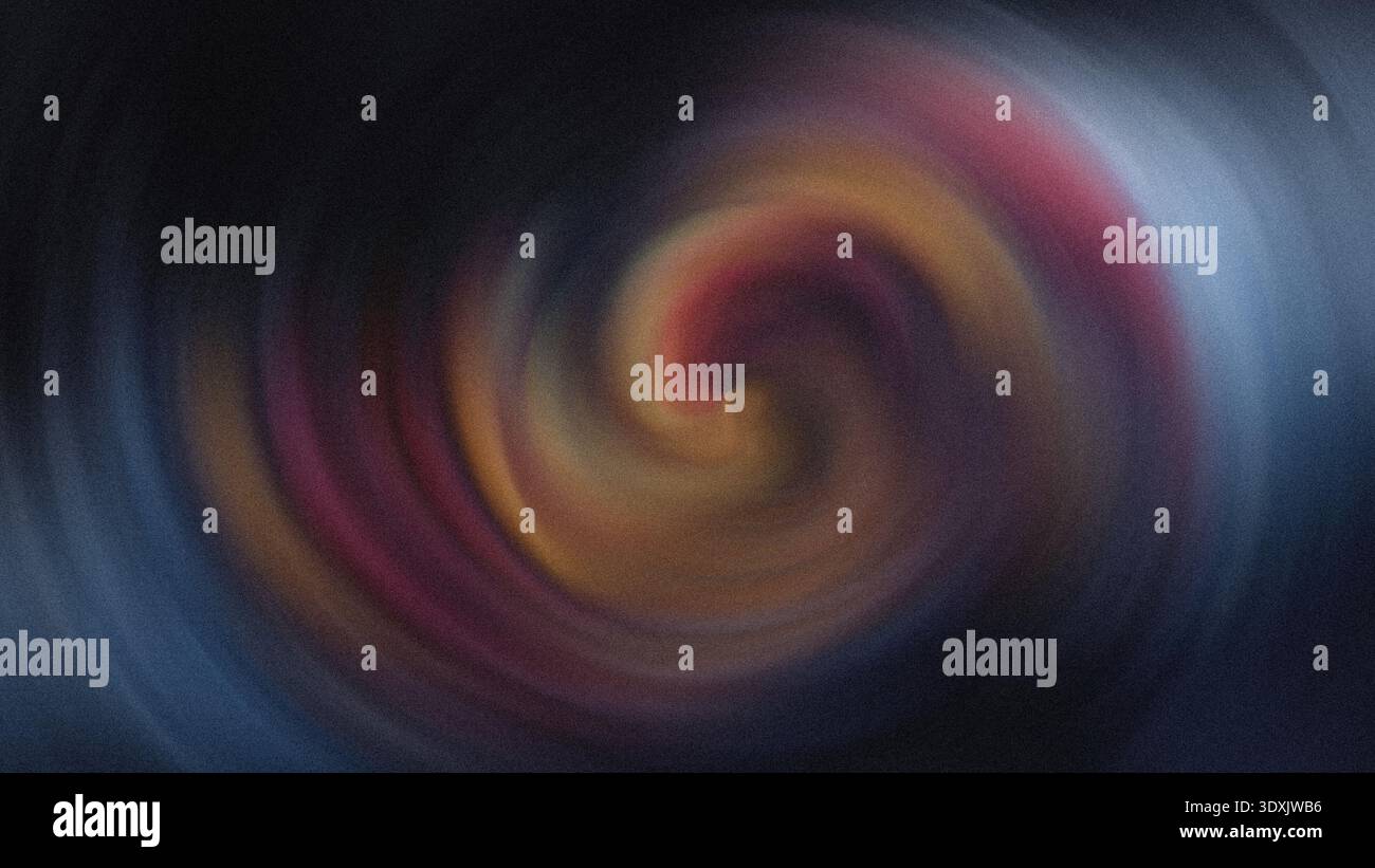 Abstrakter, unscharfer Farbwirbel, der einen dynamischen und faszinierenden visuellen Effekt mit weichen Verläufen erzeugt Stockfoto