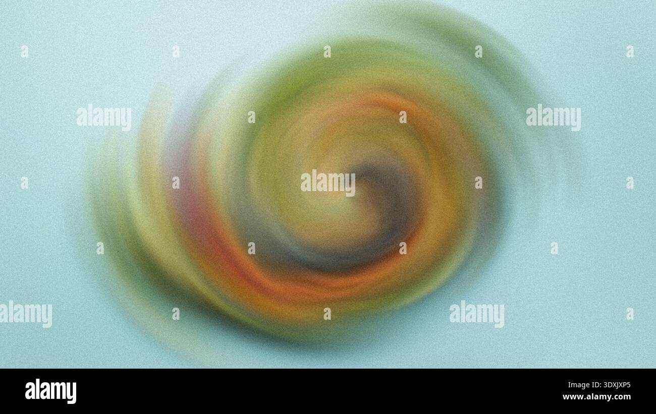 Abstrakter Farbwirbel mit verschwommenem Effekt, der eine dynamische und künstlerische visuelle Darstellung schafft Stockfoto