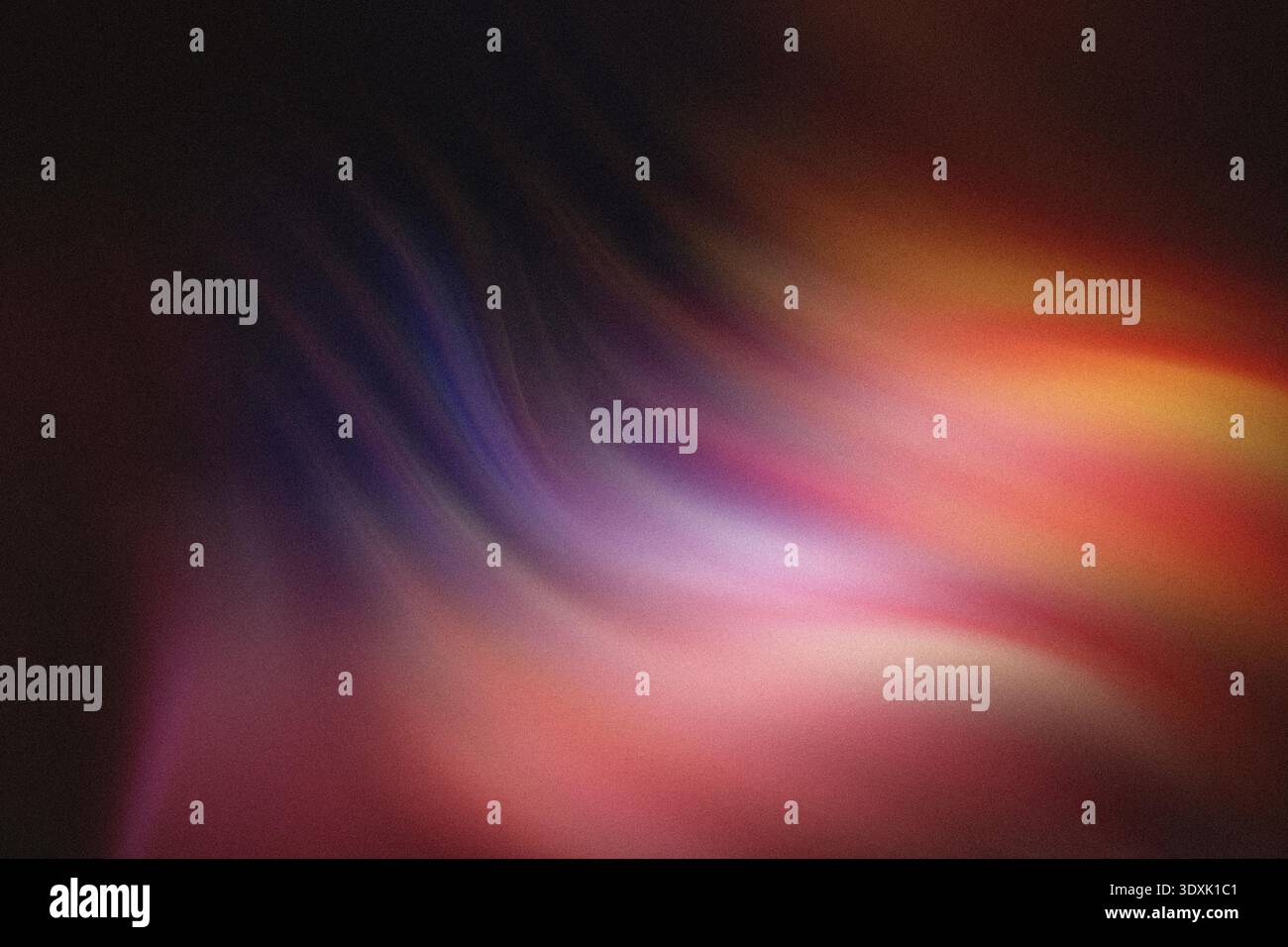 Abstrakter farbenfroher Nebel mit rosafarbenen Orangen und Dunkeltönen, die eine kosmische und traumhafte Atmosphäre schaffen Stockfoto