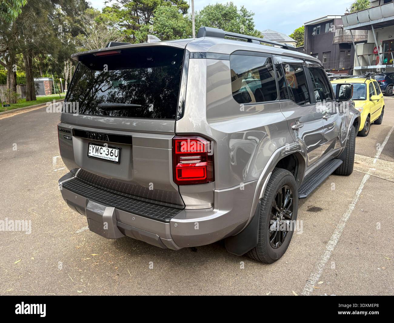 2024 Modell Toyota Prado 250 Landcruiser SUV, geparkt in Sydney, NSW, Australien Stockfoto