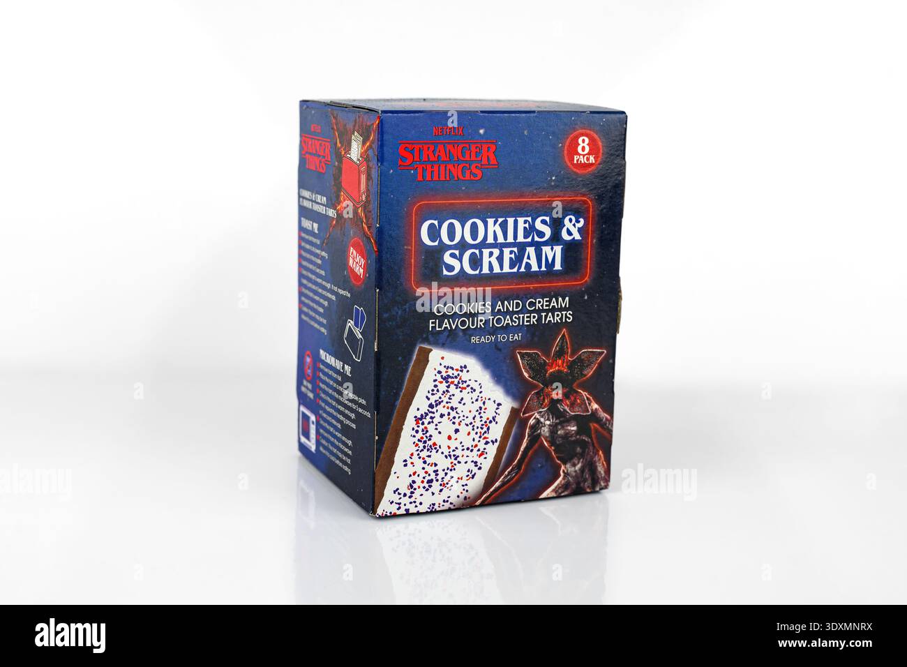 Stranger Things Cookies and Scream Toaster Tarts - Wales, Großbritannien - 28. Dezember 2025 Stockfoto