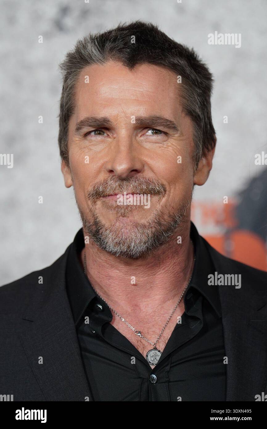 Ny. März 2026. Christian Bale at Arrivals for THE BRIDE Premiere, Frederick P. Rose Hall, Jazz at Lincoln Center, New York, NY, 03. März 2026. Quelle: Kristin Callahan/Everett Collection/Alamy Live News Stockfoto