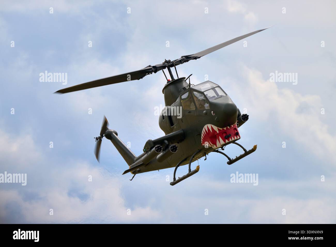 Bell AH-1S Cobra Display auf der Duxford Summer Airshow 2025 Stockfoto