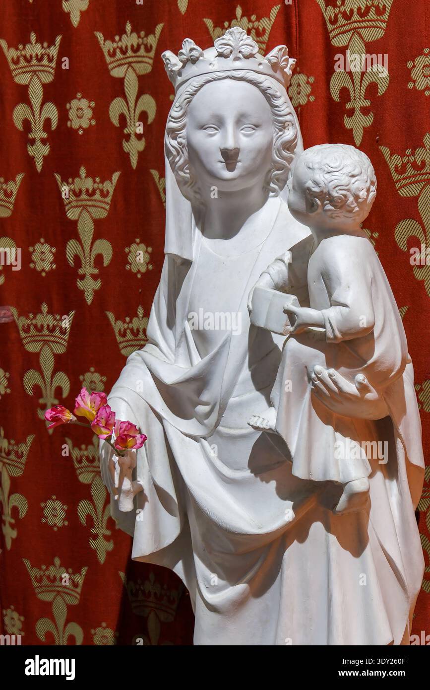 Madonna und Kind, die Kathedrale der Inseln, Great Cambrae, Schottland, Großbritannien Stockfoto