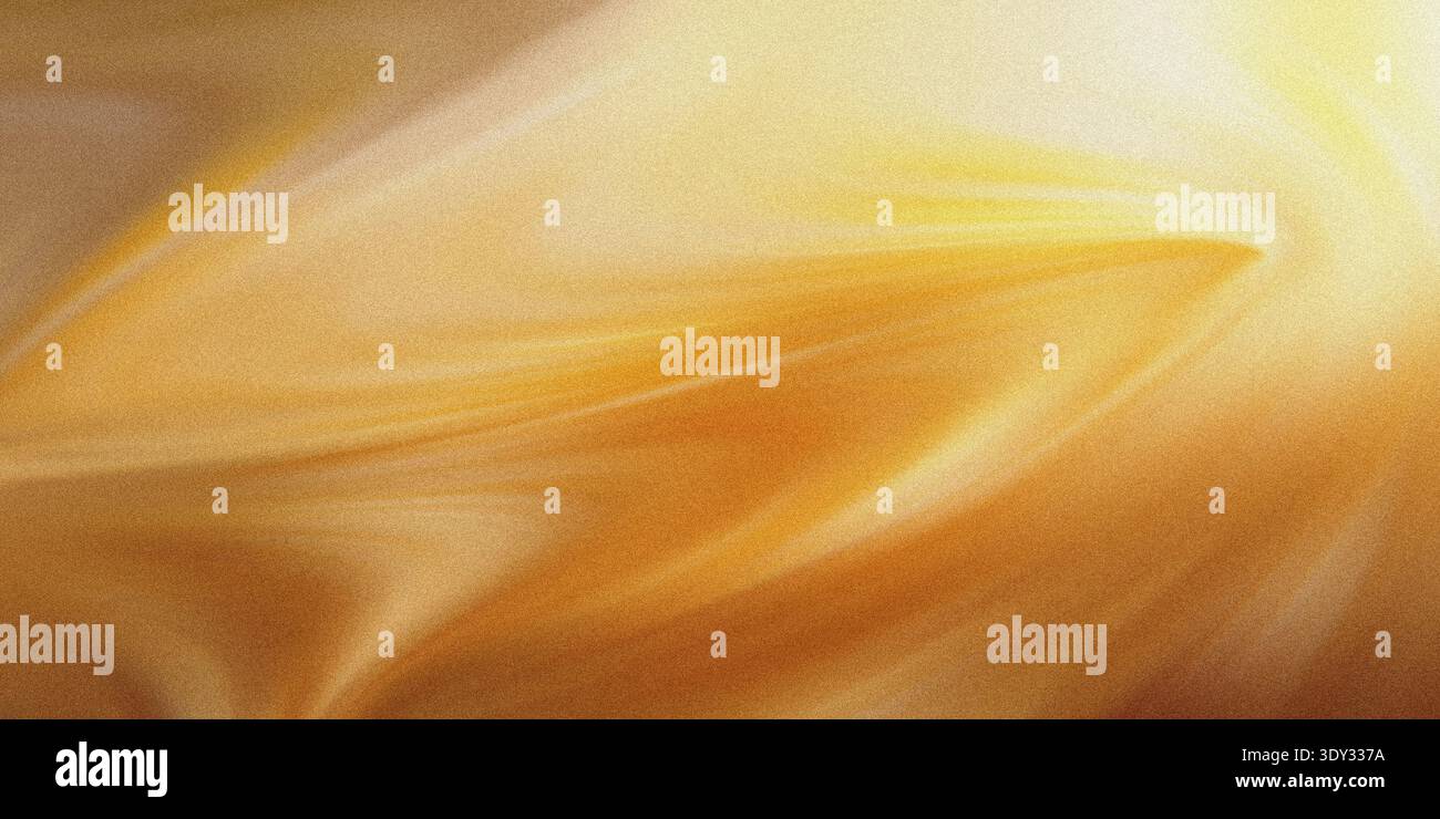 Abstrakte goldene Wirbel und Texturen erzeugen ein Gefühl fließender Energie und Wärme, während dezente Lichteffekte die leuchtende Qualität des DE hervorheben Stockfoto