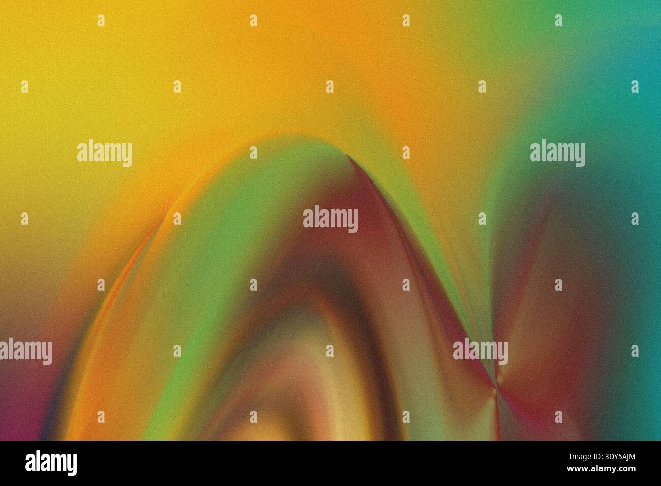 Abstrakter, unscharfer Hintergrund mit leuchtenden Farben, die sich in einem weichen Farbverlaufseffekt überblenden Stockfoto