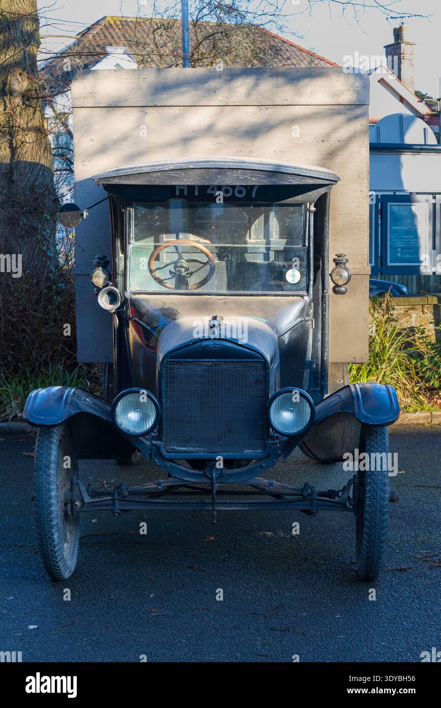 Clevedon Kaffee und Autos Stockfoto