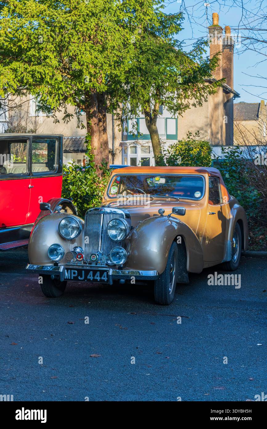 Clevedon Coffee and Cars Triumph Roadster Stockfoto