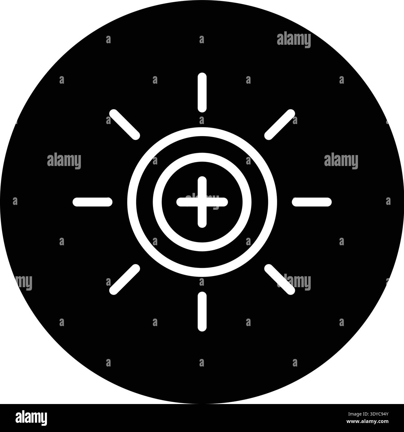Helligkeit Vektor Symbol Design Illustration Stock Vektor