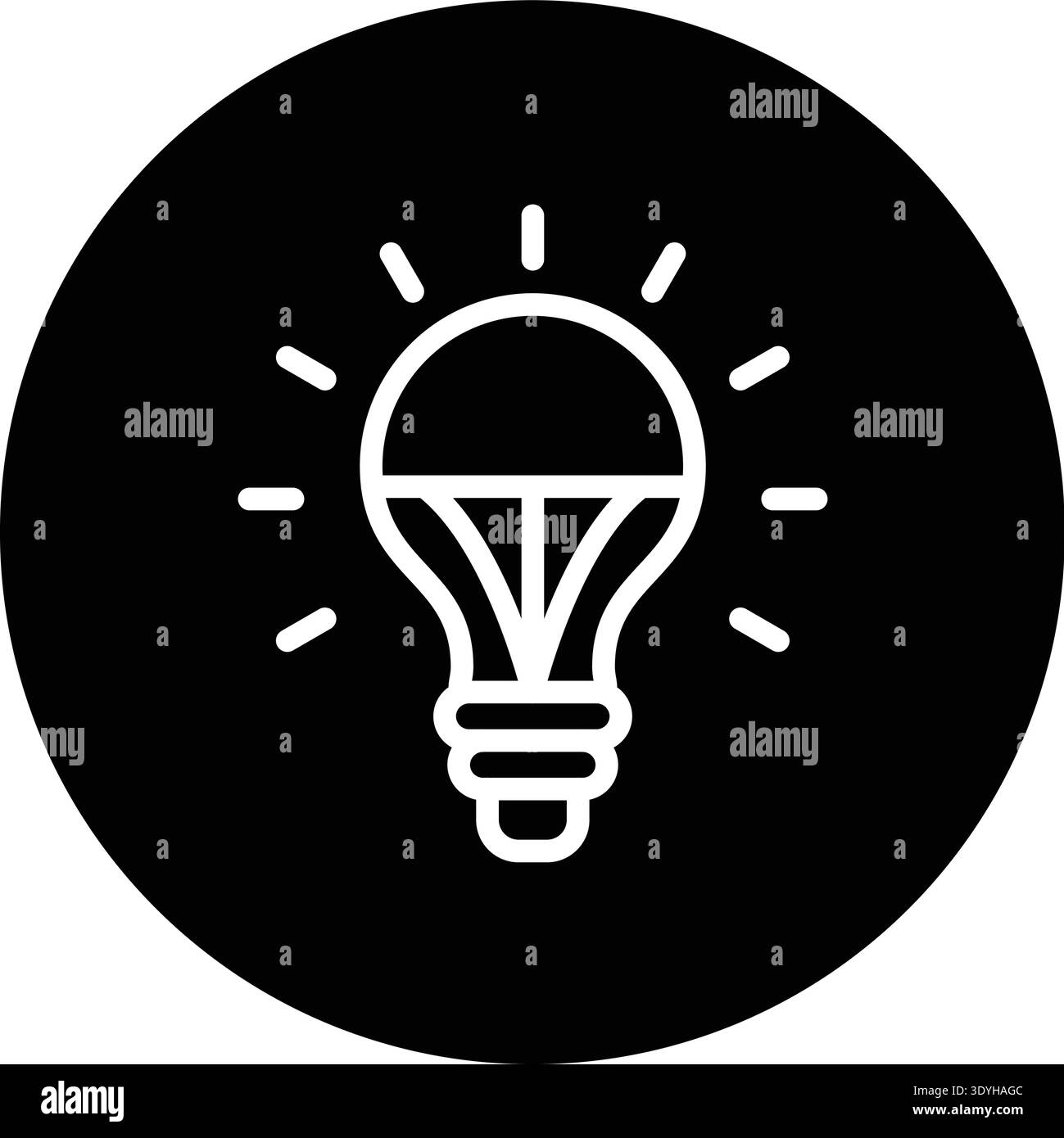 LED-Glühlampe Vektor-Symbol Design-Illustration Stock Vektor