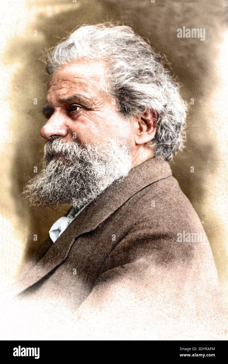 Porträt von Giosue Carducci (1835-1907), Stockfoto