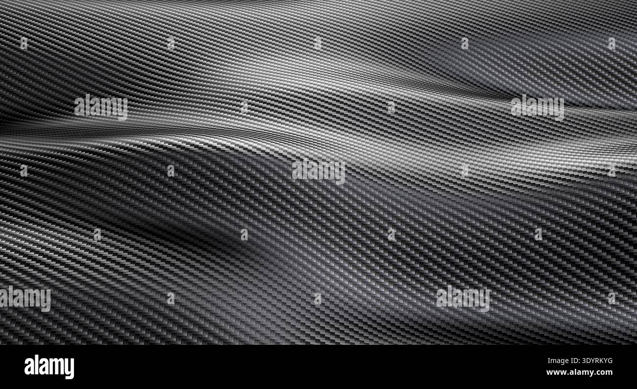 Kohlefasermaterial 3D-Textur Stockfoto