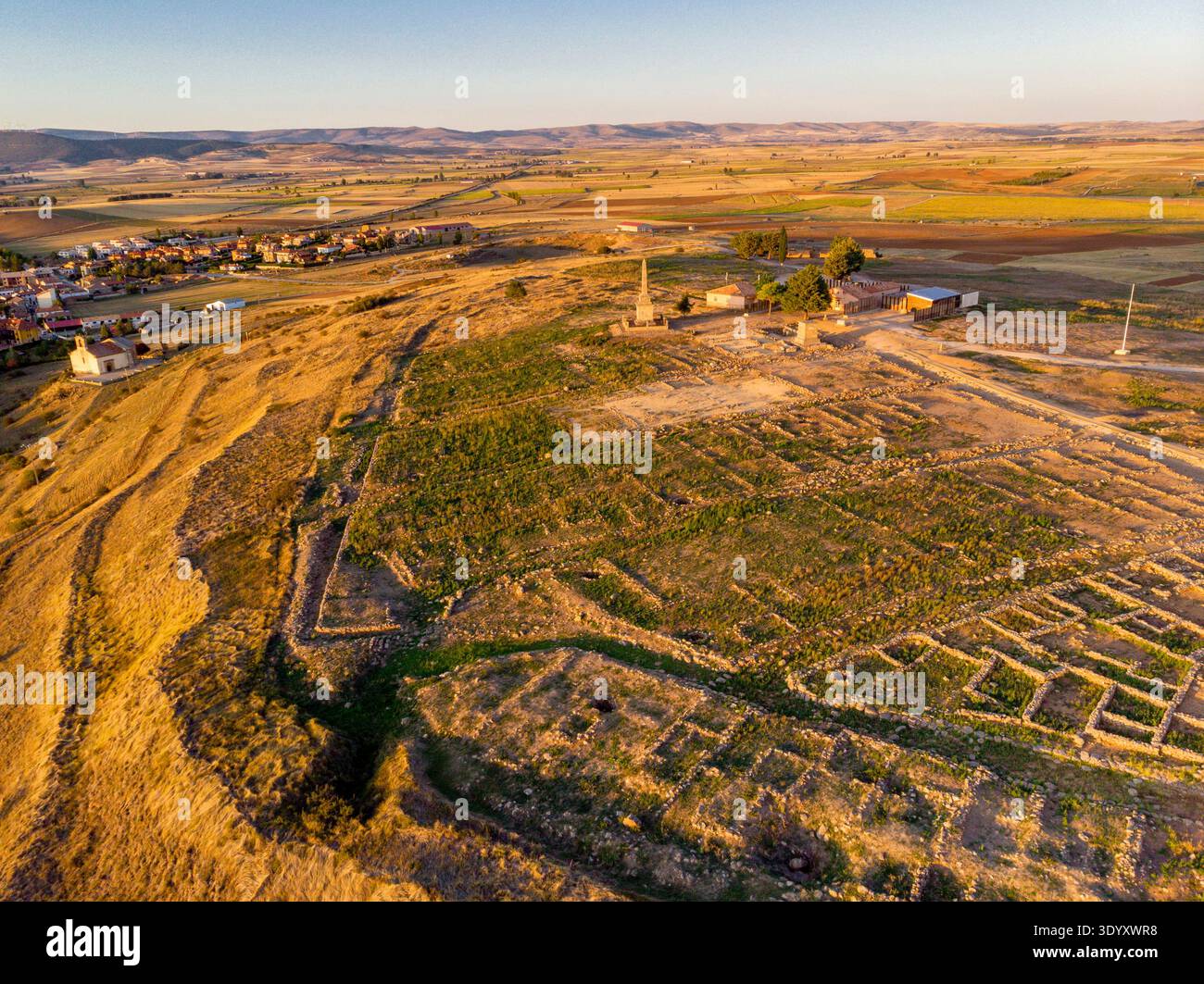 Numancia, keltiberische Bevölkerung, Cerro de la Muela, Garray, Provinz Soria, Autonome Gemeinschaft Castilla y Leon, Spanien, Europa Stockfoto