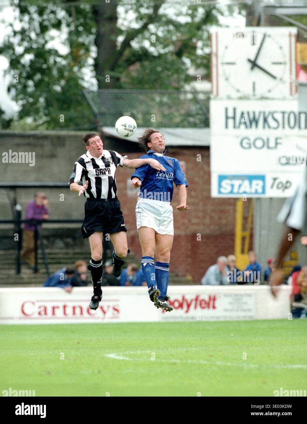 Shrewsbury Town gegen Notts County in der Gay Meadow am 20. September 1997. Foto von Sam Bagnall. Stockfoto