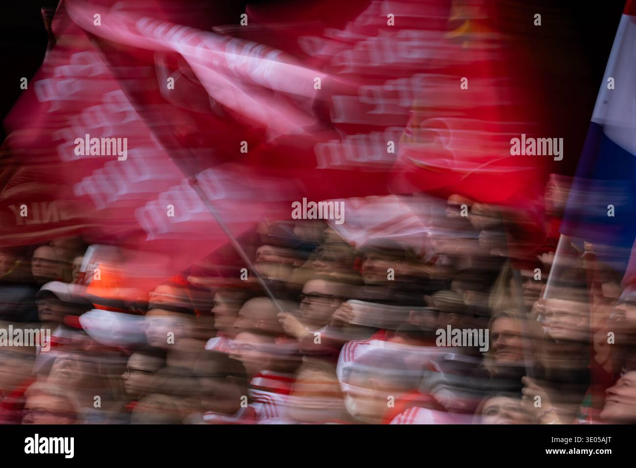 London, UK – 8. Februar 2026: Allgemeine Atmosphäre im Emirates Stadium während des FA Women's Super League-Spiels zwischen Arsenal Women und Manchester Stockfoto