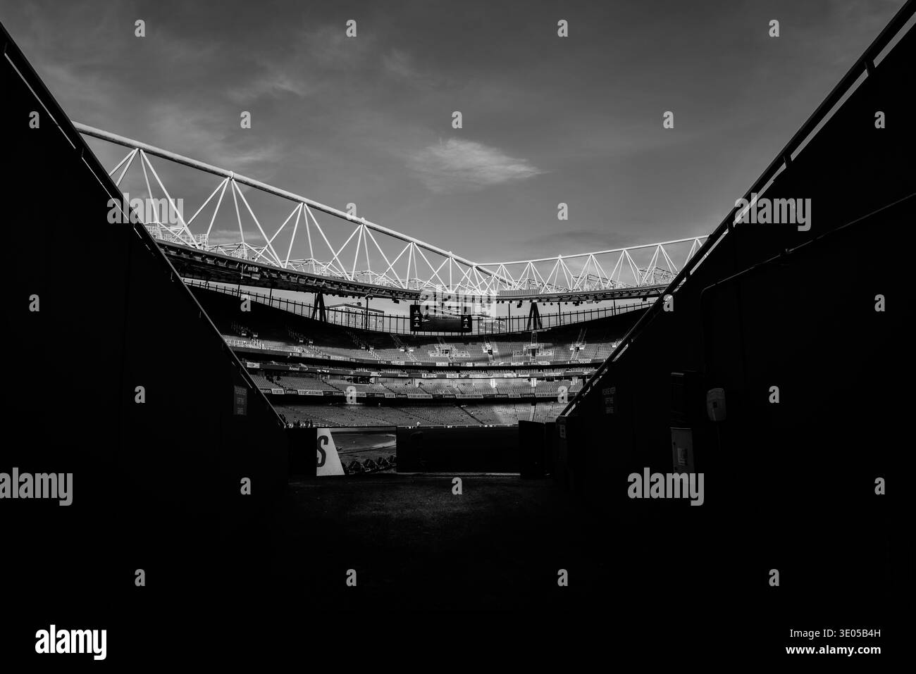 Emirates Stadium, London, Großbritannien – 8. Februar 2026: Ein Überblick über das Emirates Stadium während des Spiels der Barclays Women’s Super League Stockfoto