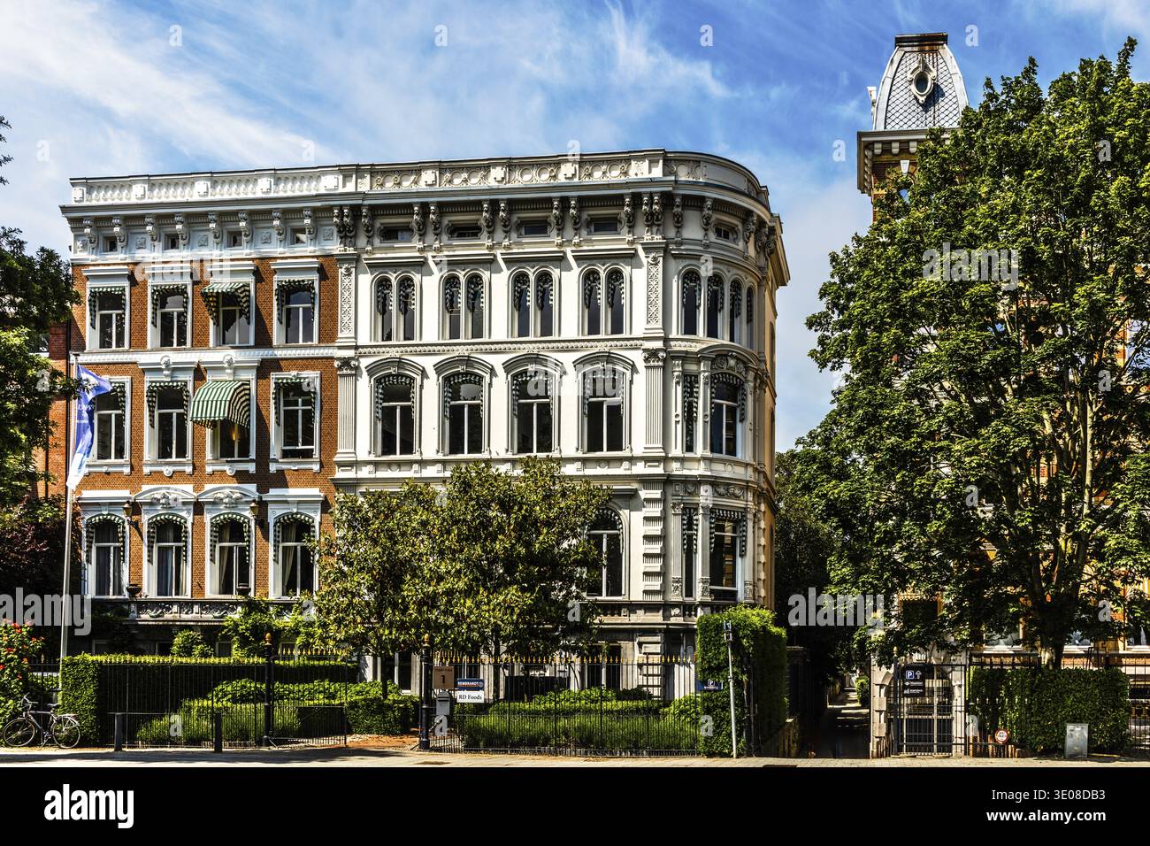 Herrenhaus, erbaut um 1875 im Auftrag des Hafenbarons Hendrik Muller vom Architekten H.J. van den Brink, Parklaan 1, Rijksmonument, Rotterdam, The Neth Stockfoto