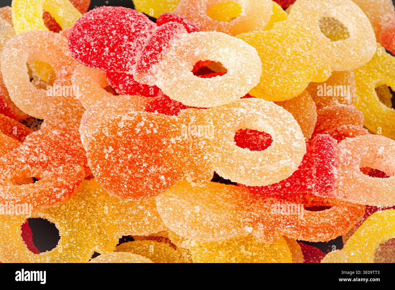 Süße gemischten bunten Gelee-Bonbons Stockfoto