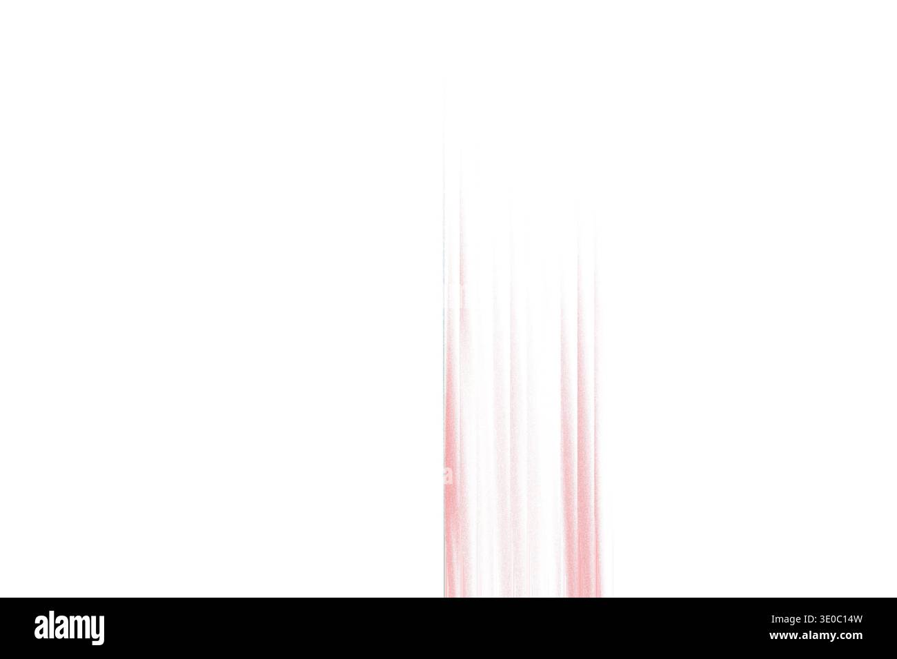 Sanfte Pinselstriche erzeugen eine zarte, abstrakte Textur auf einem sauberen weißen Hintergrund, die auf eine sanfte künstlerische Note oder ein dezentes Designelement hinweist Stockfoto