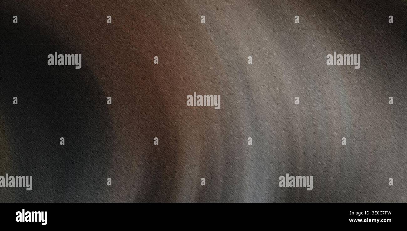 Ein Bild mit einem unscharfen abstrakten Hintergrund mit einem Farbverlauf aus Braun- und Grautönen. Der Effekt erzeugt eine glatte, trübe visuelle Textur. Stockfoto