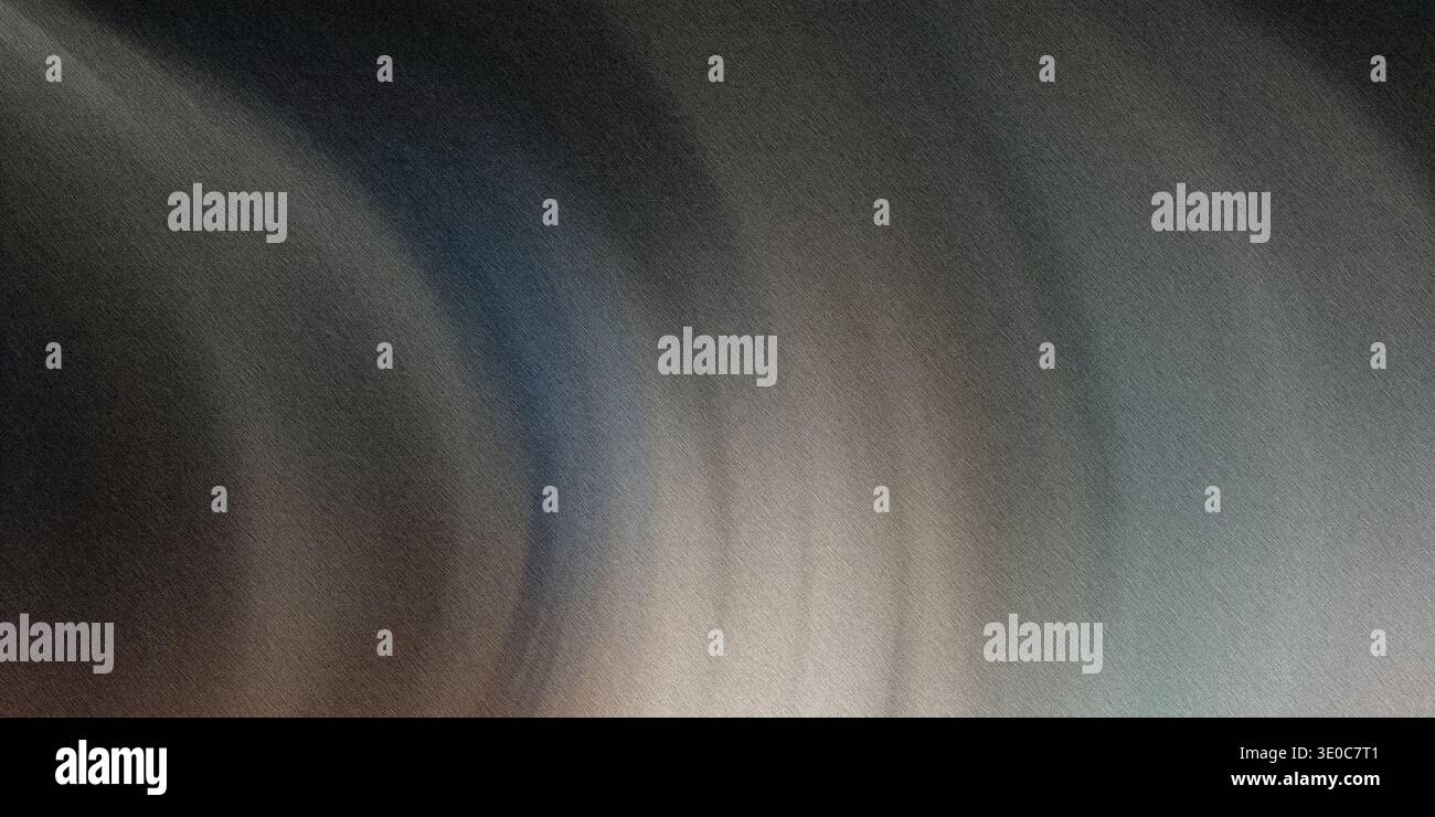 Ein abstraktes Bild mit einem verschwommenen Effekt, überwiegend in Grau- und Weißtönen, wodurch eine weiche und trübe visuelle Textur entsteht. Stockfoto