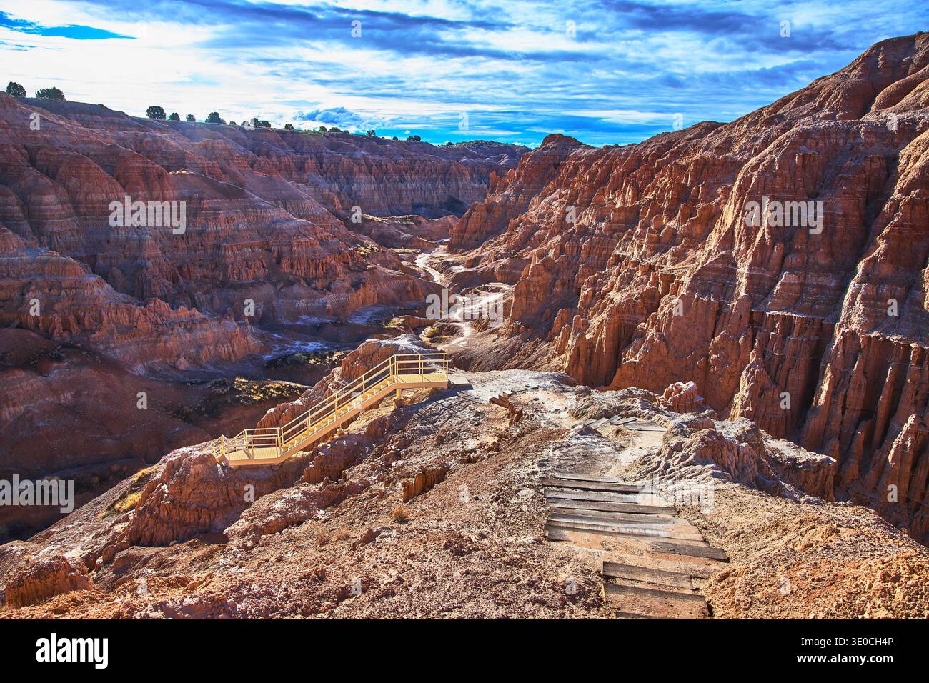 Cathedral Gorge State Park Red Rock Formations und Miller Point Trail Nevada Stockfoto