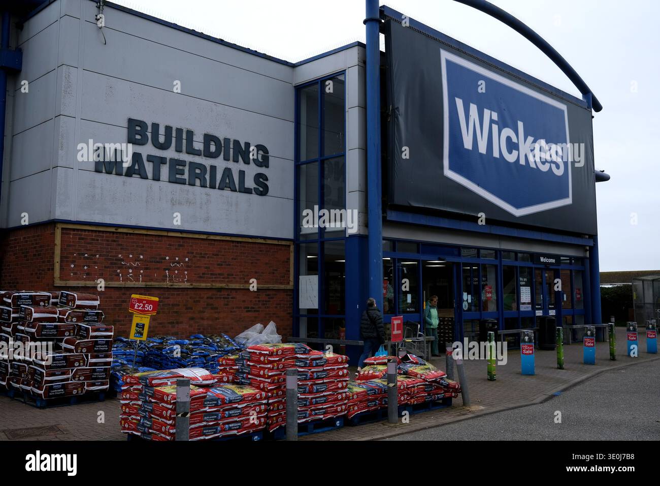 wickes Heimwerkermarkt, bexhill-on-Sea-Filiale, East sussex, großbritannien, europa Stockfoto