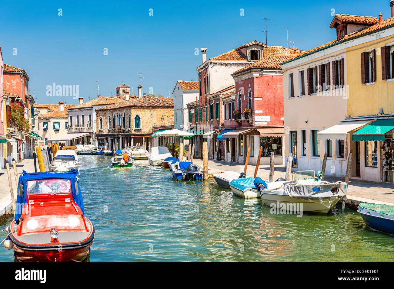 San Matteo Kanal in Murano, Venedig, Italien Stockfoto