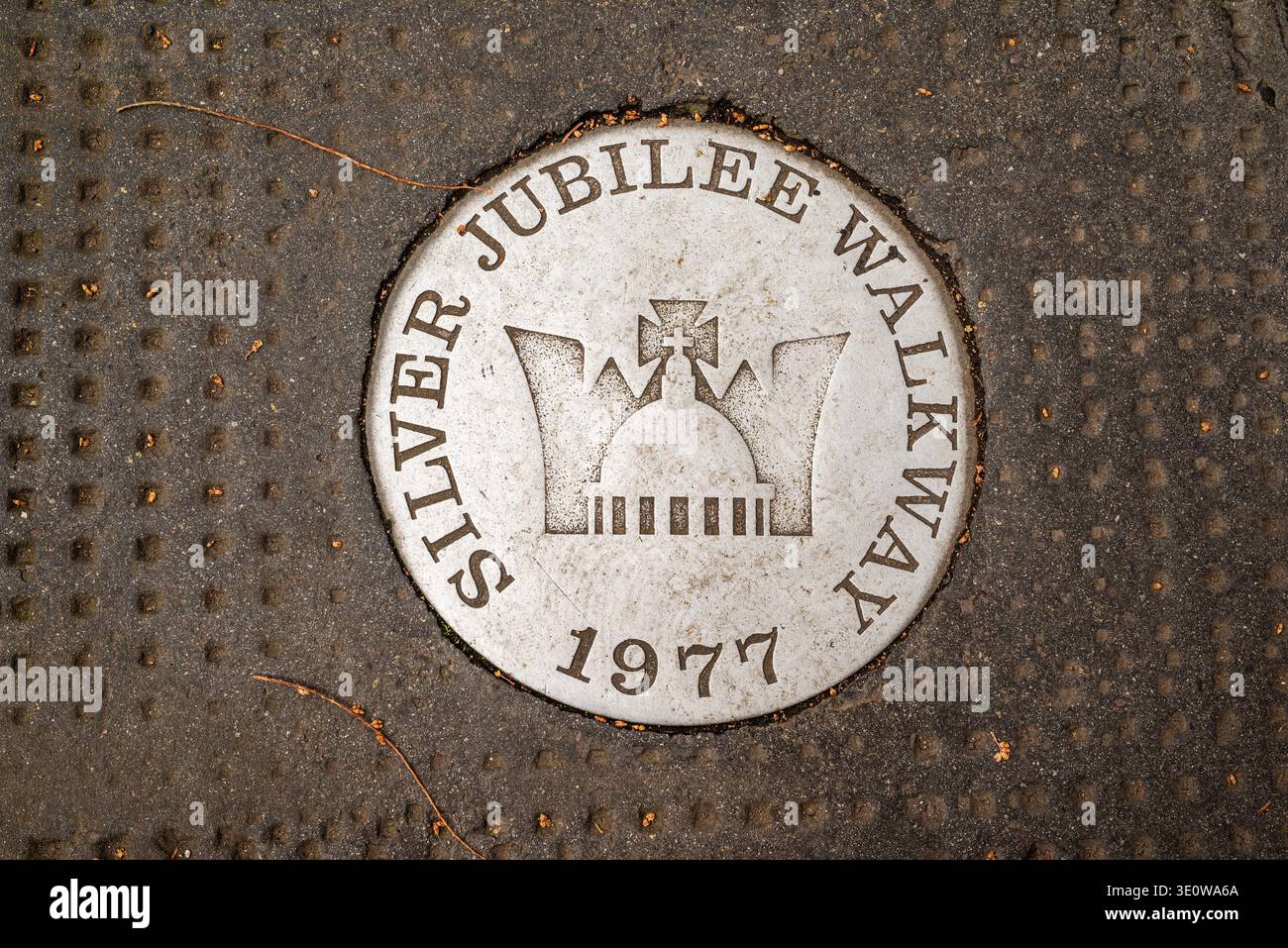 Silver Jubilee Walkway Schild an der Serle Street, London Stockfoto