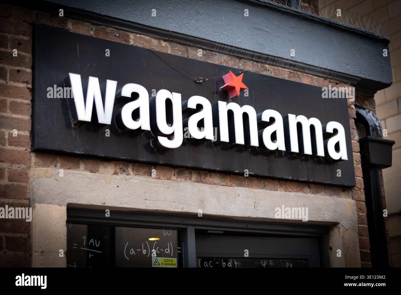 Wagamama Restaurant Schild, Oxford, UK Stockfoto