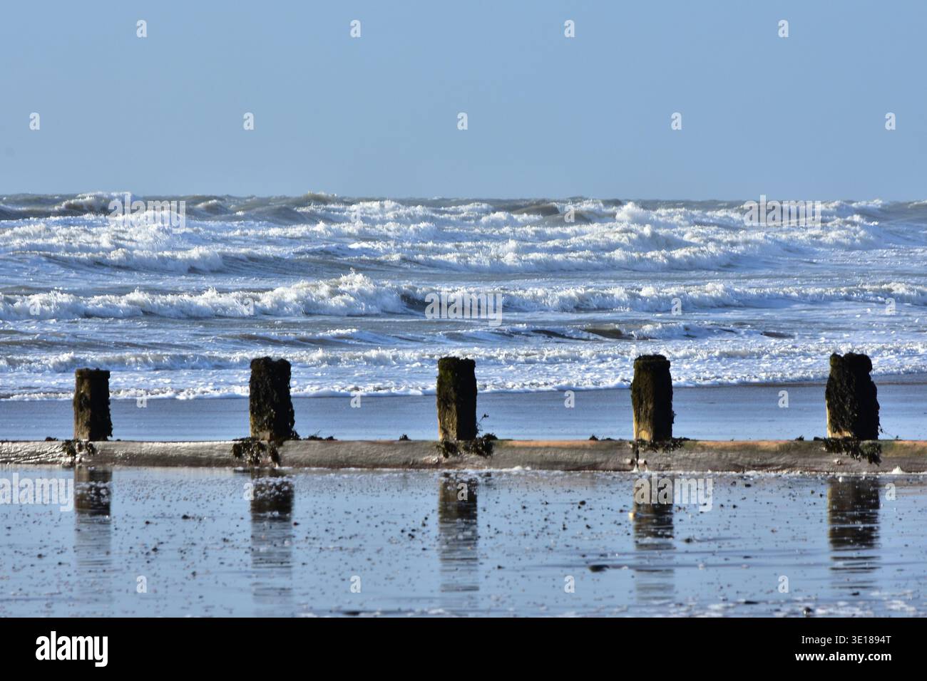 Borth - Mid Wales Stockfoto