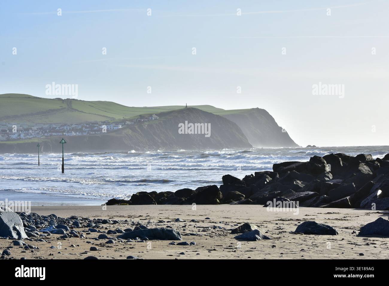 Borth, Mitte Wales Stockfoto