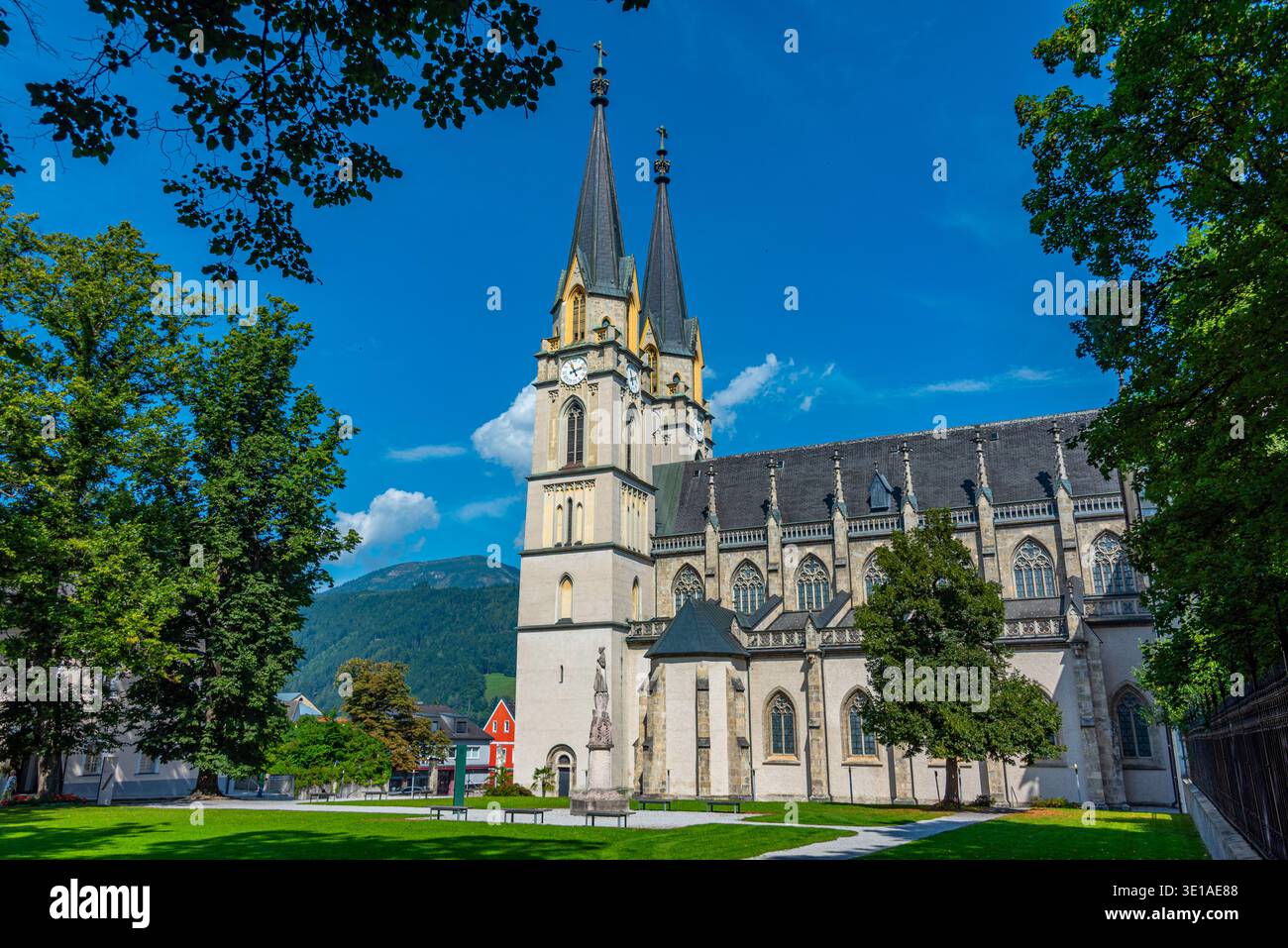 Sommertag in der Abtei Admont in Österreich.BILD Stockfoto