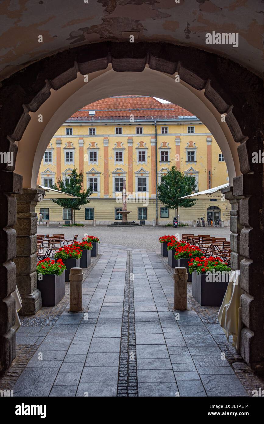 Blick auf das Landhaus in Klagenfurt, Österreich.BILD Stockfoto