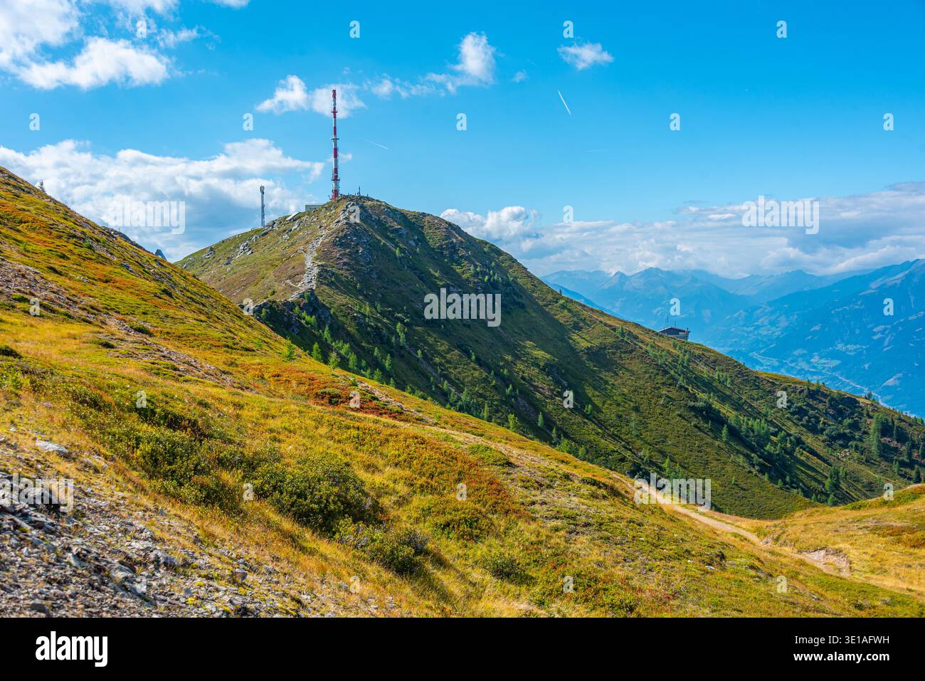 Alpenpanorama vom Goldeck in Österreich.BILD Stockfoto