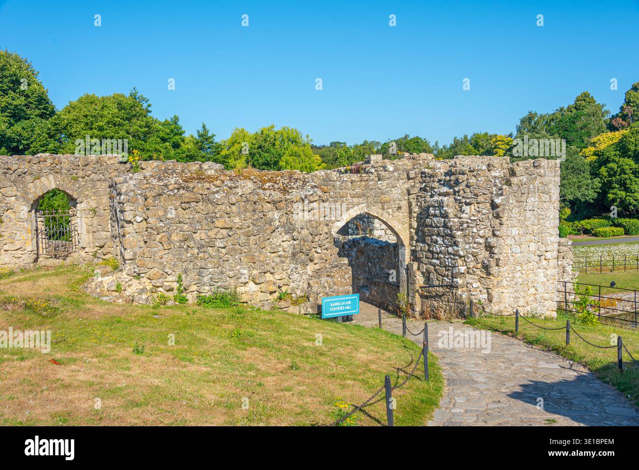 Sommertag im Schloss Leeds in England.IMAGE Stockfoto