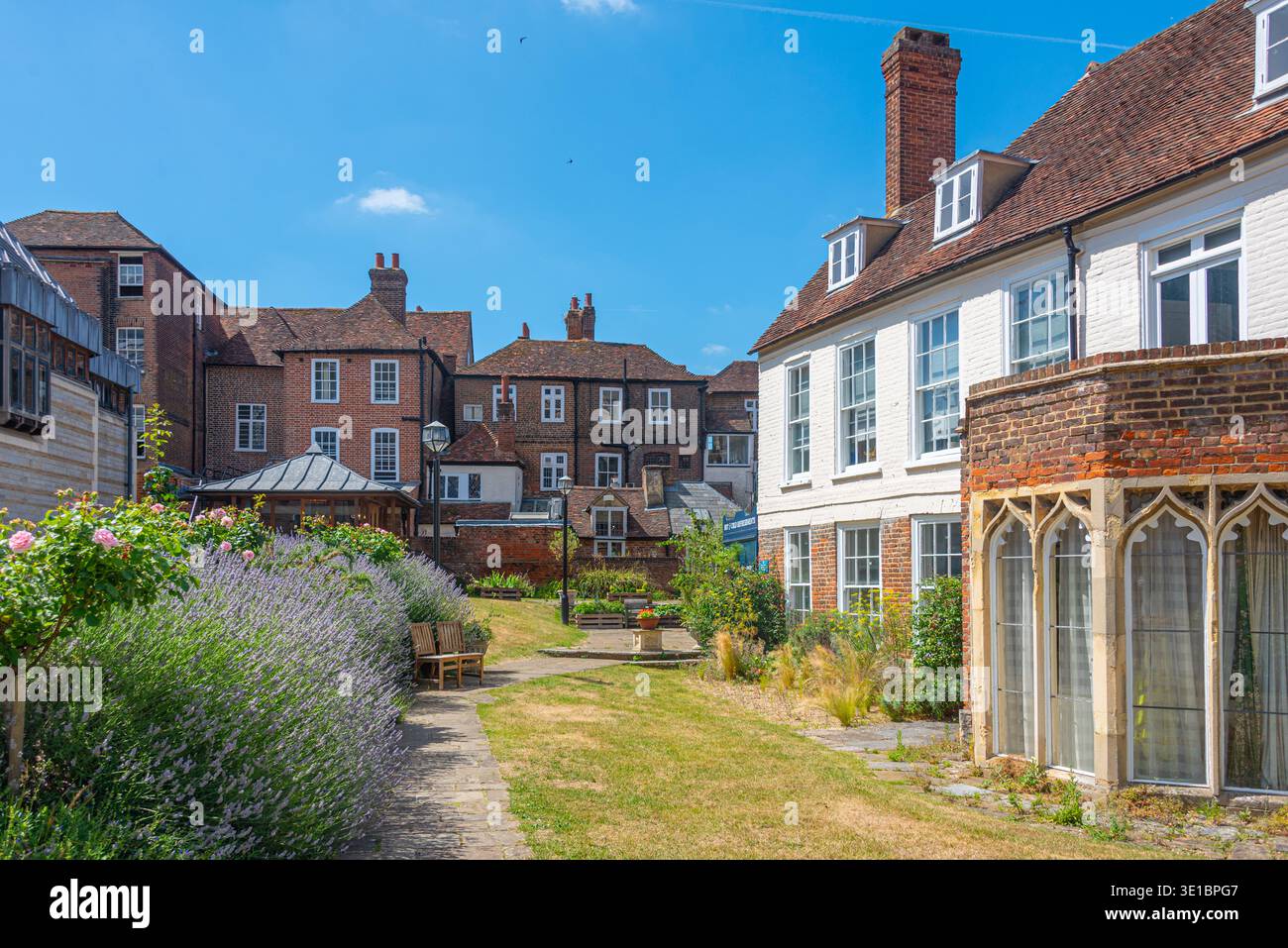 Historische Häuser in Canterbury, England.IMAGE Stockfoto