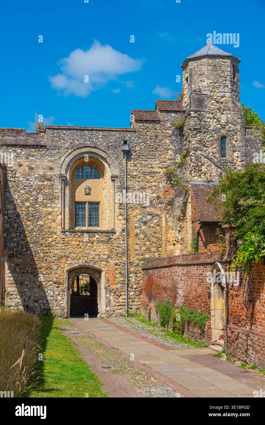 Kathedrale von Canterbury an einem Sommertag gesehen, England.BILD Stockfoto