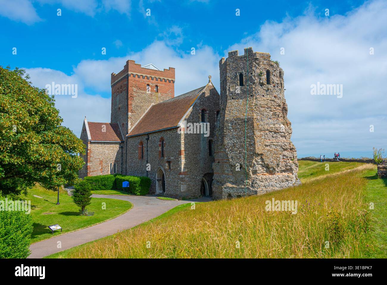 St. Mary's in Castro Church im Schloss Dover in England. BILD Stockfoto