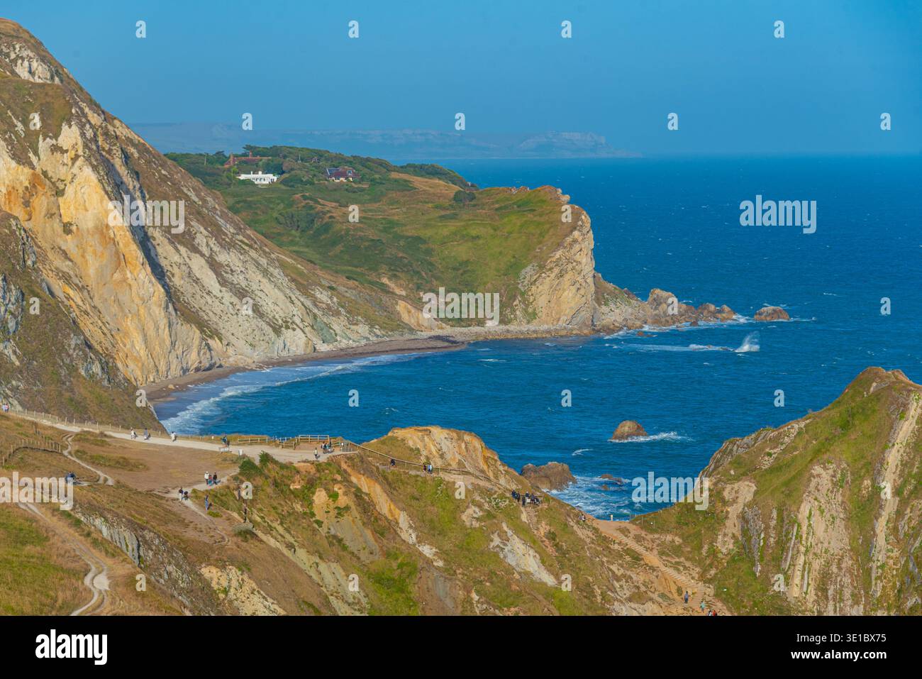 Man O'war Beach in England. BILD Stockfoto