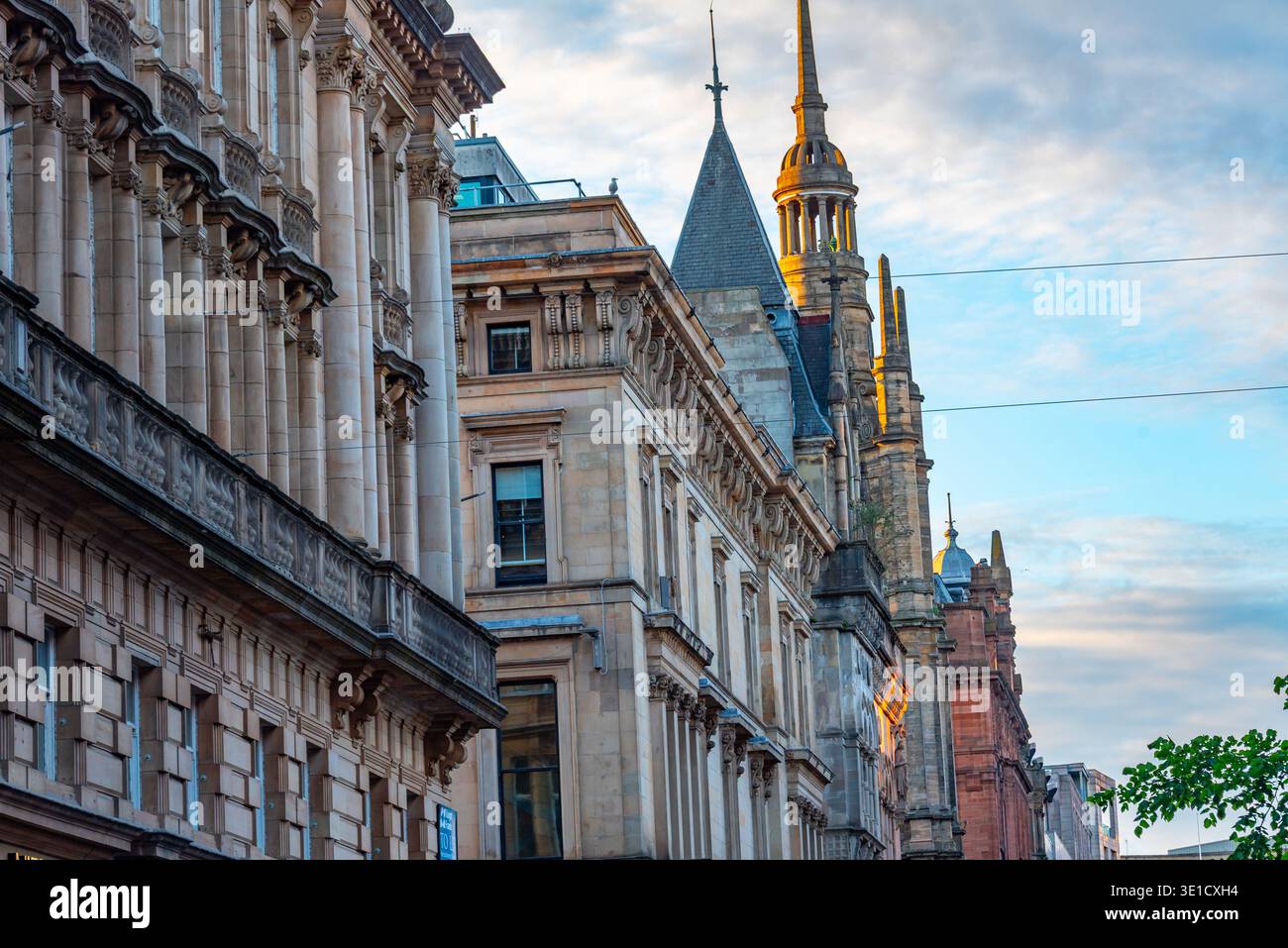 Historisches Gebäude an der Buchanan Street in Glasgow, Schottland.IMAGE Stockfoto