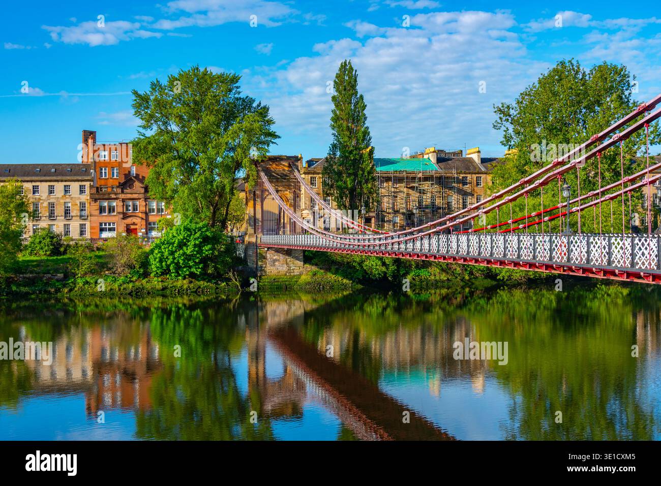 Portland Street Hängebrücke in Glasgow, Schottland.BILD Stockfoto