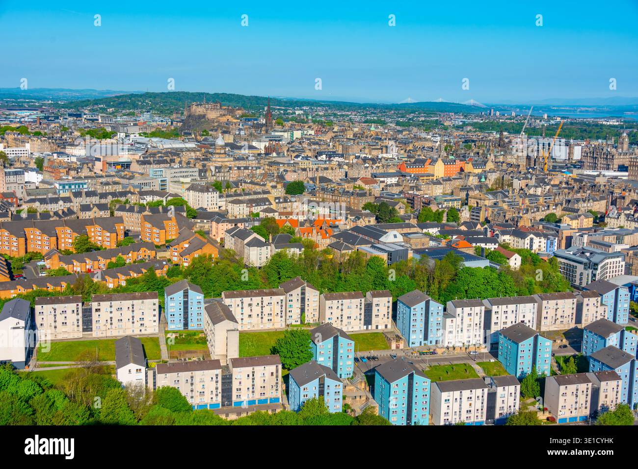 Panoramaansicht von Edinburgh in Schottland.BILD Stockfoto
