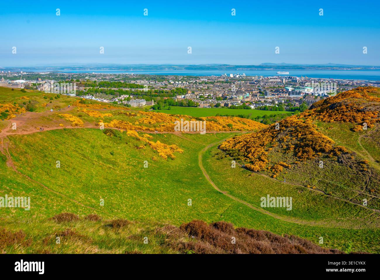Natürliche Landschaft des Holyrood Park in Edinburgh, Schottland.BILD Stockfoto