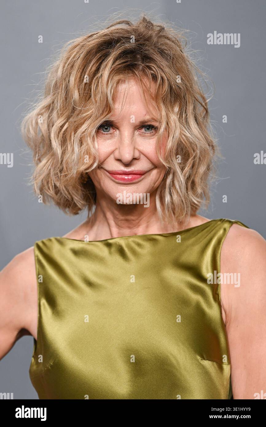 Los Angeles, USA. März 2026. Meg Ryan kommt bei der Vanity Fair Oscar Party, den David Geffen Galeries, LACMA. Quelle: Doug Peters/EMPICS/Alamy Live News Stockfoto