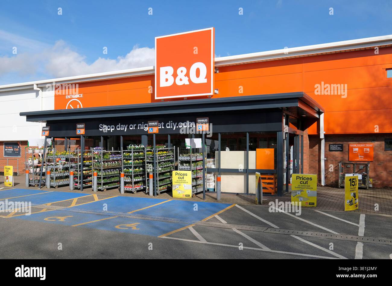 B&Q Store, fakenham Branch, norfolk, england Stockfoto