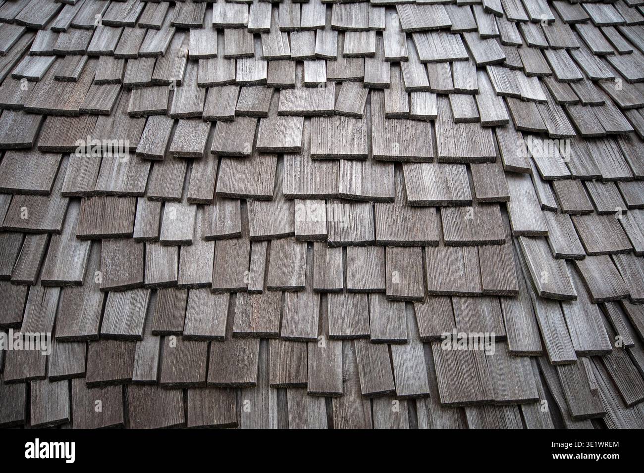 Traditionelles Dach mit Holzschindeln in Neuschonau, Bayern, Deutschland Stockfoto