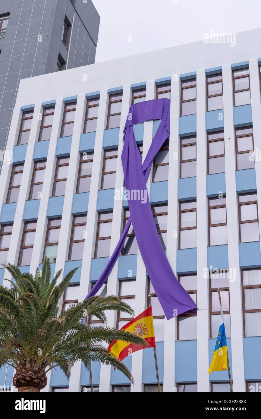 Internationaler Frauentag in Spanien - große Kampagne 8. März Stockfoto